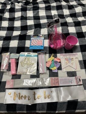 Baby Shower Decorations Kit - Pink Party Supplies